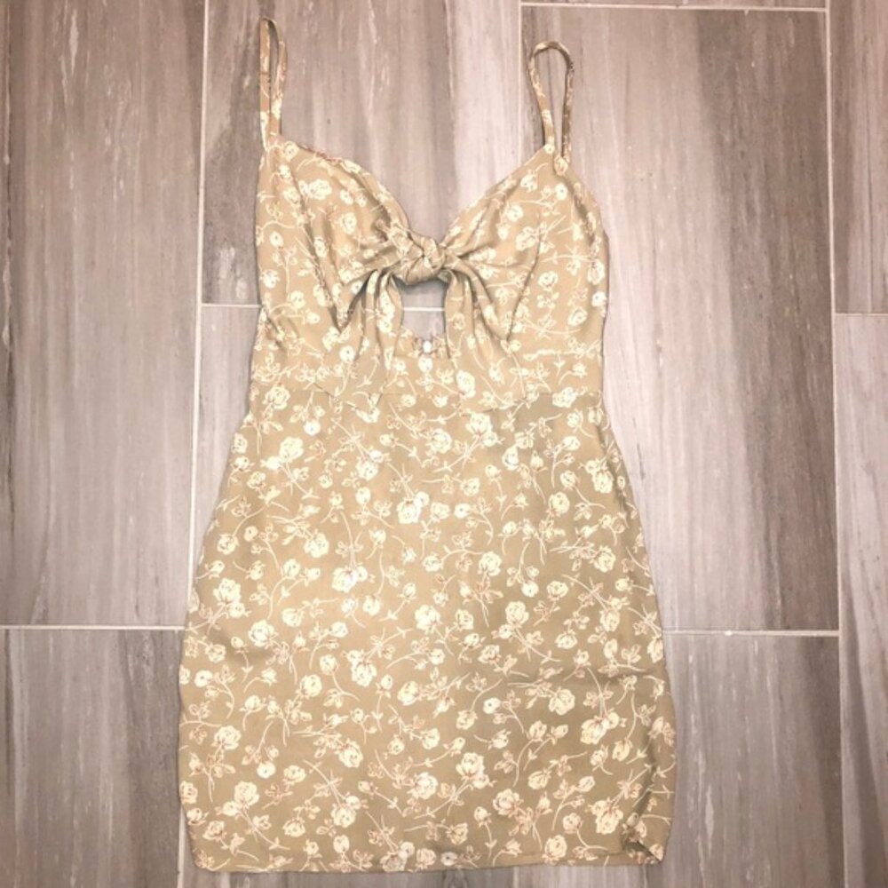 Like New Blue Life Twilight Tie-Front Dress